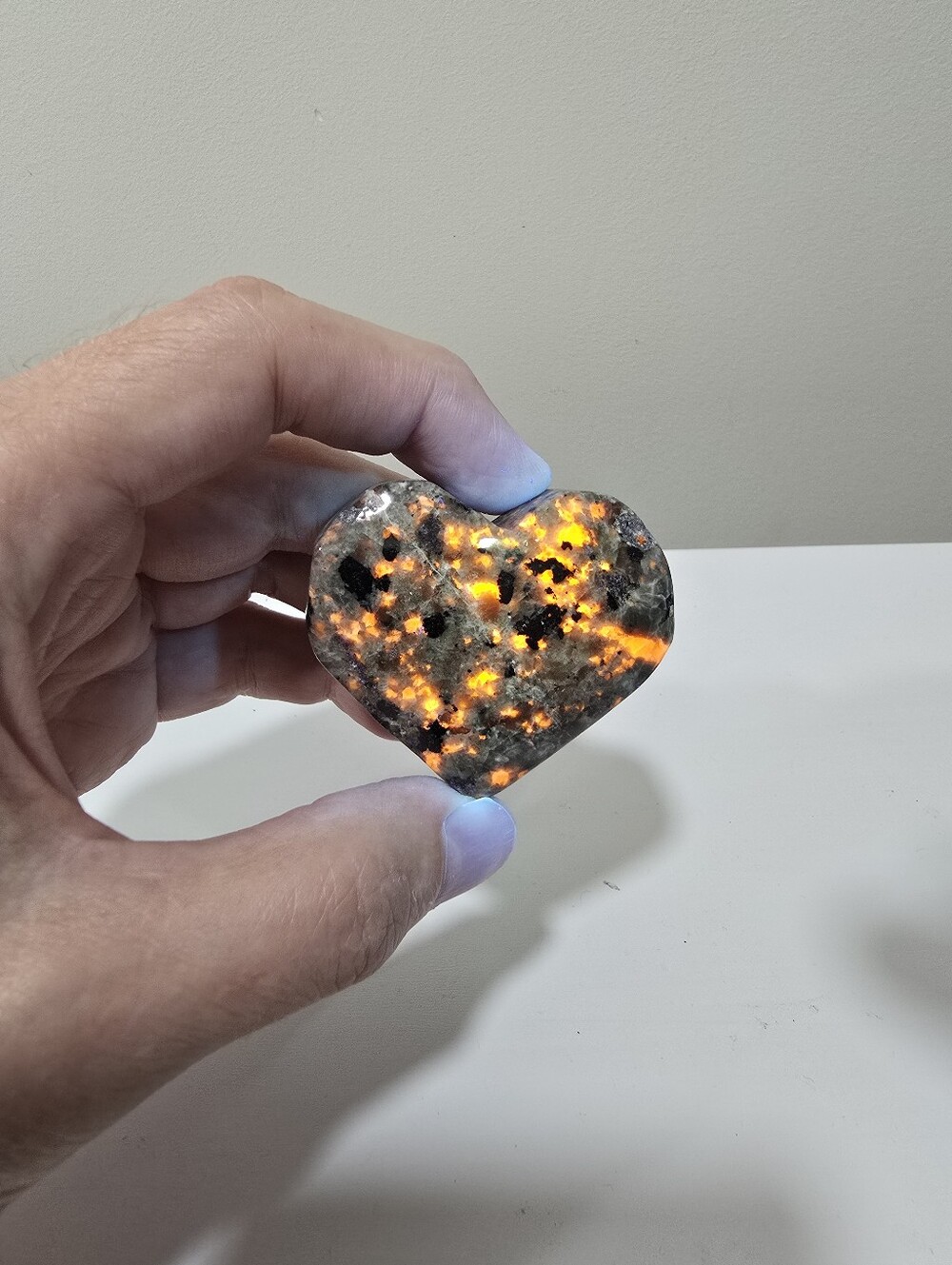 Yooperlite Crystal Heart #B